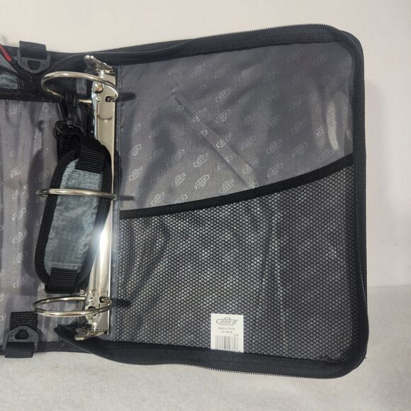 Zip Tab, Zip Binder w/ 5-Sub. File, Black, 3" Cap D-156-B New! Back To School - Picture 7 of 9